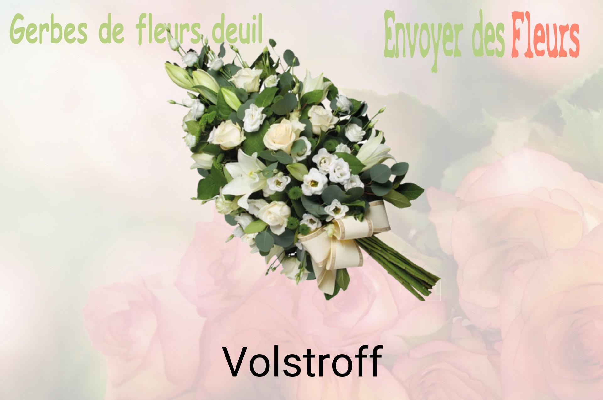 Gerbe de fleurs de deuil livrée à Volstroff